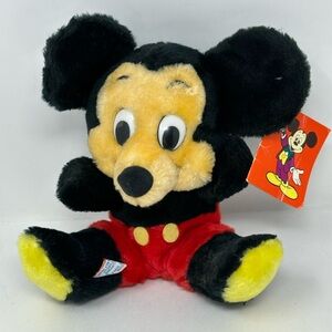 Vintage Disneyland Walt Disney World I’m Mickey Mouse Bean Bags Plush with Tags
